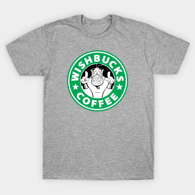 Wishbucks Coffee T-Shirt by fatcakesart